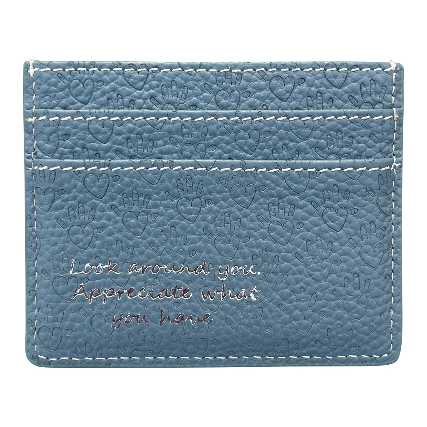 Baby Blue Logo Cardholder