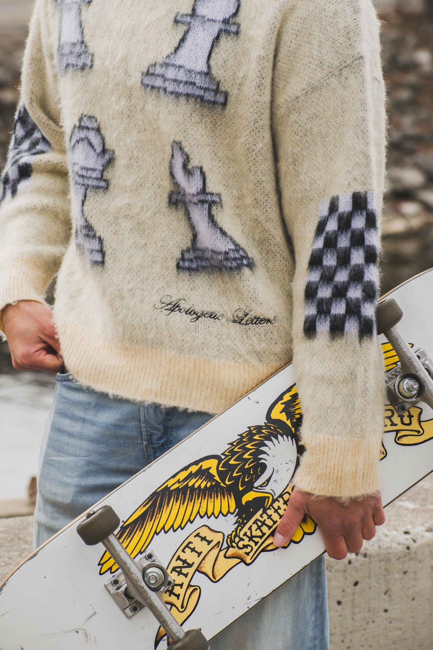 Mohair Chess Sweater