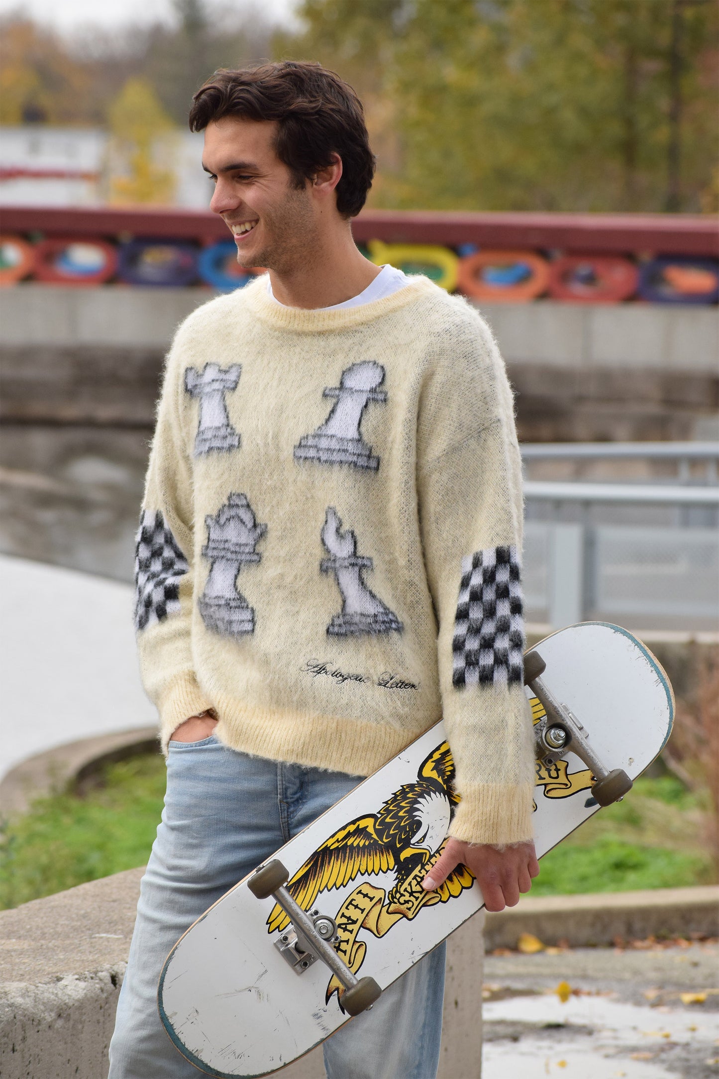 Mohair Chess Sweater
