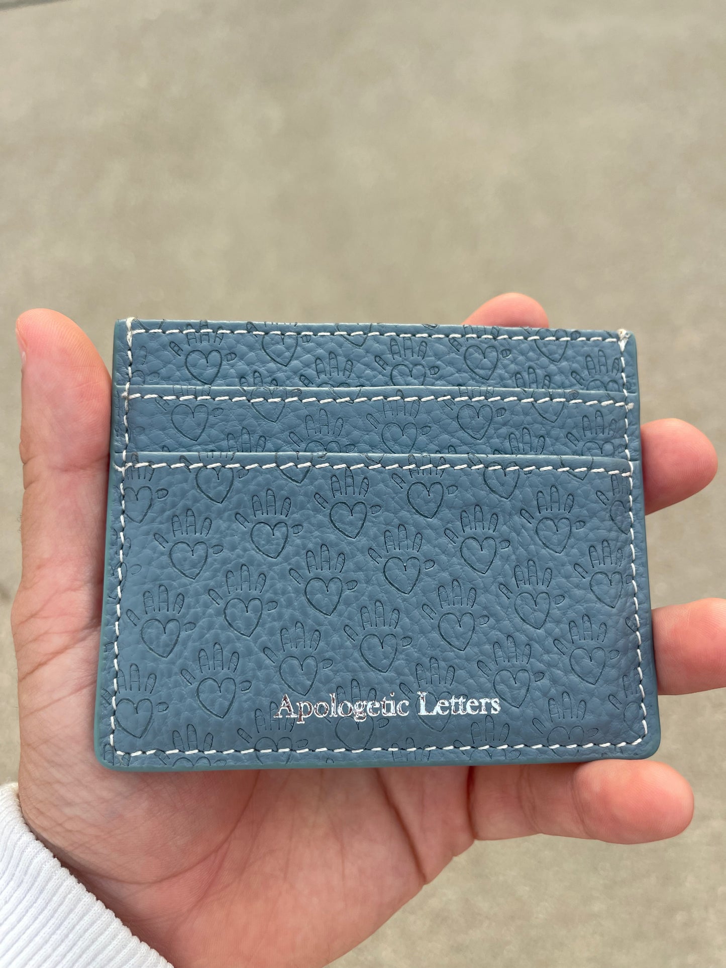 Baby Blue Logo Cardholder