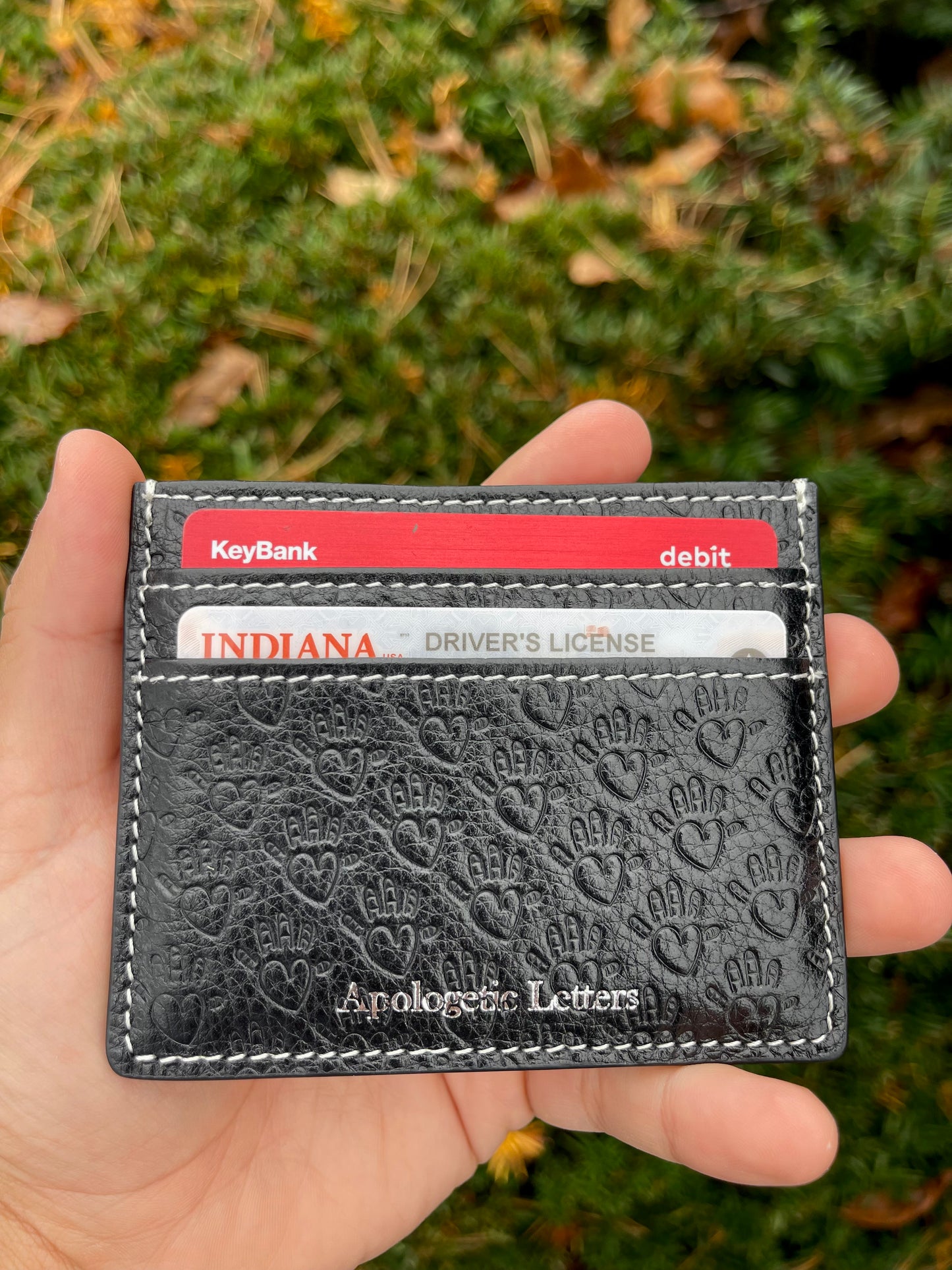 Black Logo Card Holder
