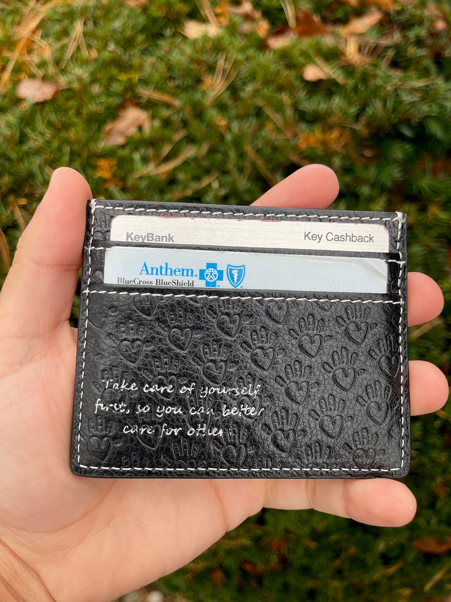 Black Logo Card Holder