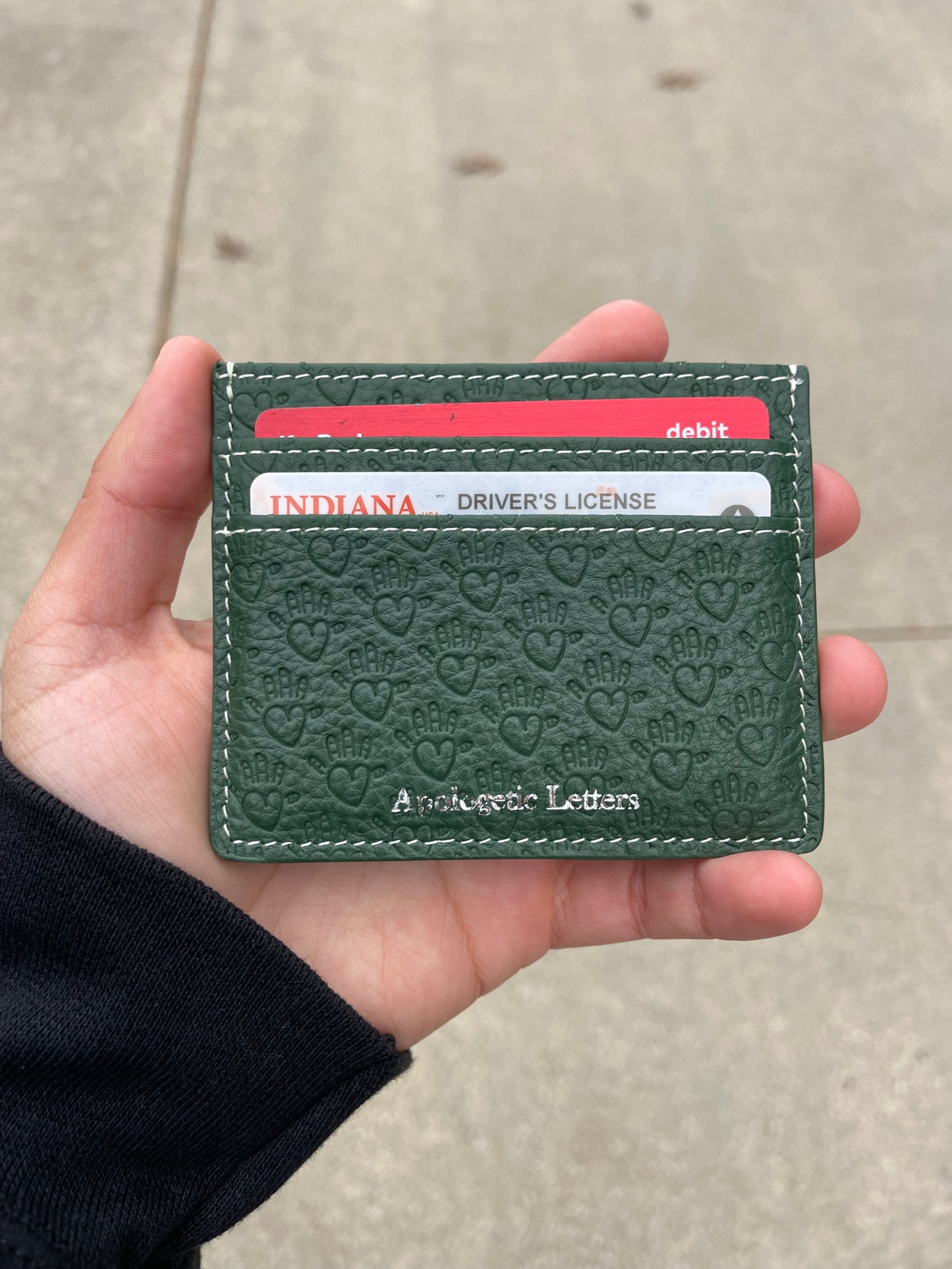 Heather Green Card Holder