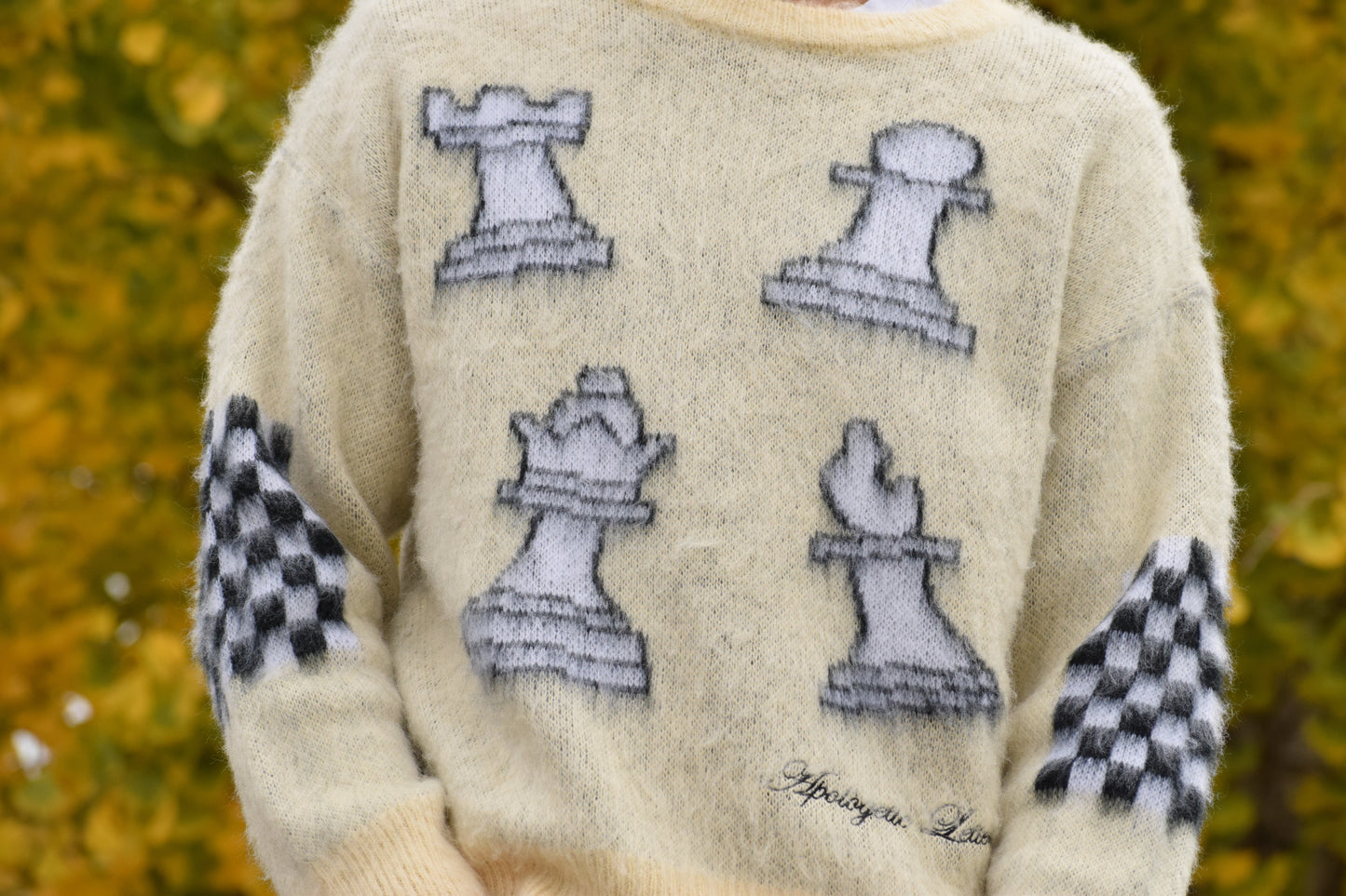 Mohair Chess Sweater