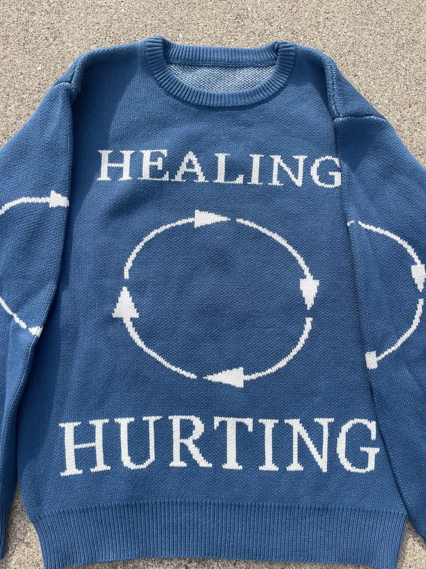 Sample Healing Hurting Sweater