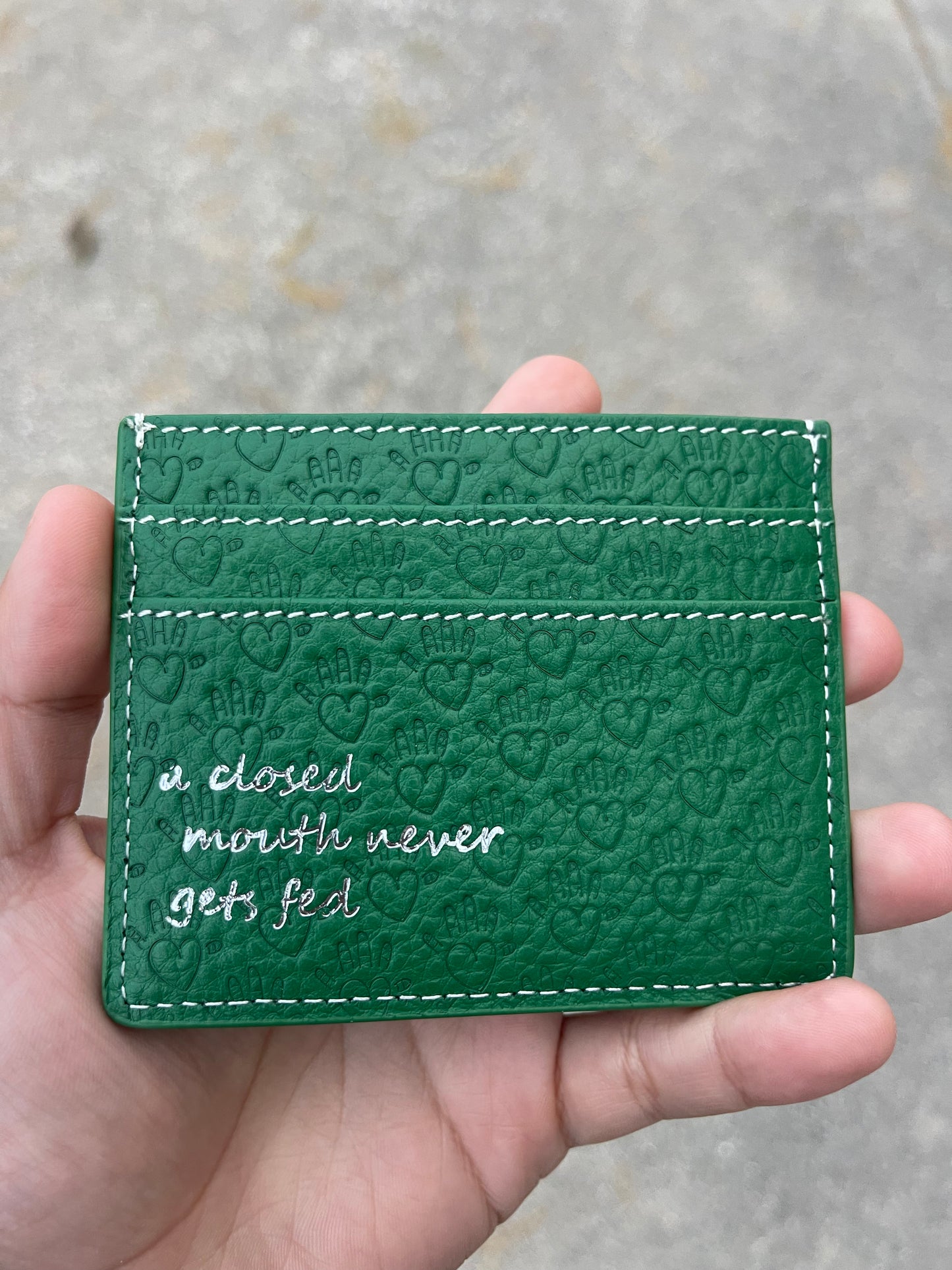 Sample Bright Green Cardholder